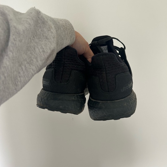 Adidas Black Ultra Boost Athletic Shoes with Primeknit Upper - Picture 4 of 4